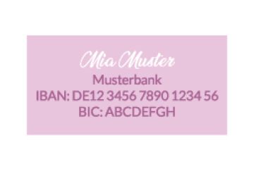 Bank-Aufkleber