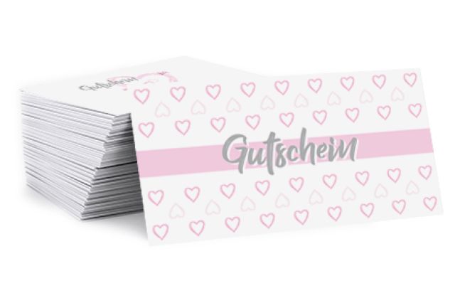 Gutscheine Herzen