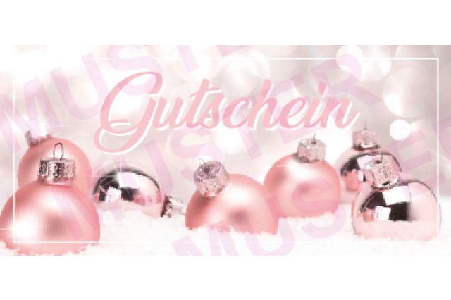 Gutscheine Kugeln Schnee